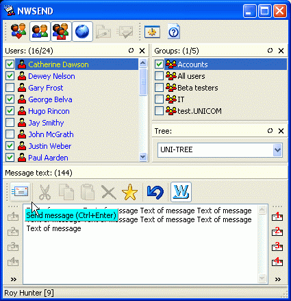 NWSEND Screenshot